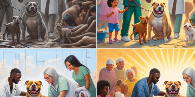 “Against All Odds: Resilient Bully Dogs Overcoming Abuse and Finding Love”