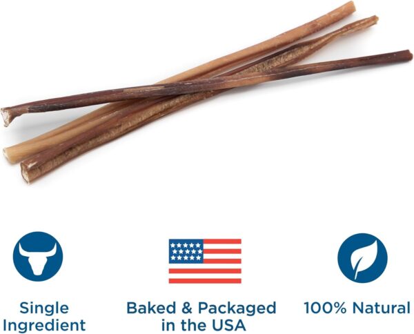 Best Bully Sticks 12 Inch Thin Bully Sticks for Dogs - 24 Count (Pack of 1) - Natural Grain and Rawhide Free, Puppies, Seniors, Small Breeds - Image 3