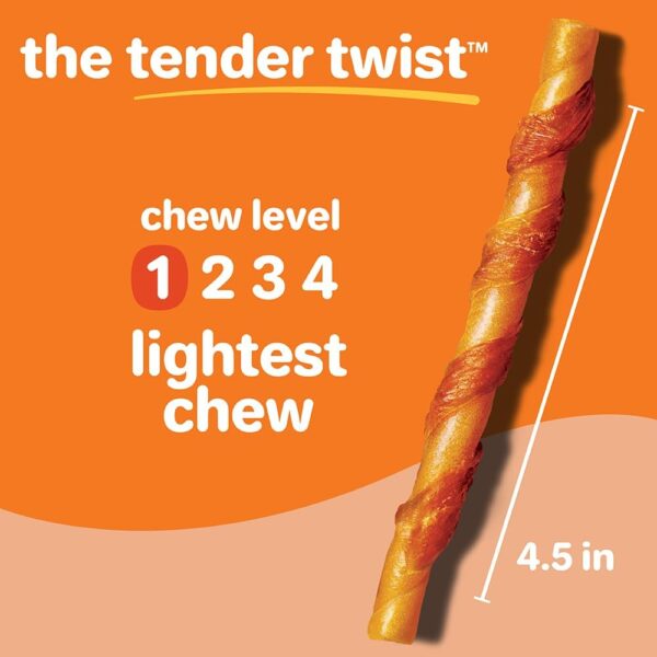Hartz Oinkies Tender Twists with Real Chicken Breast Rawhide-Free Dog Treats, Highly Digestible Dog Chews, 18 Count - Image 6