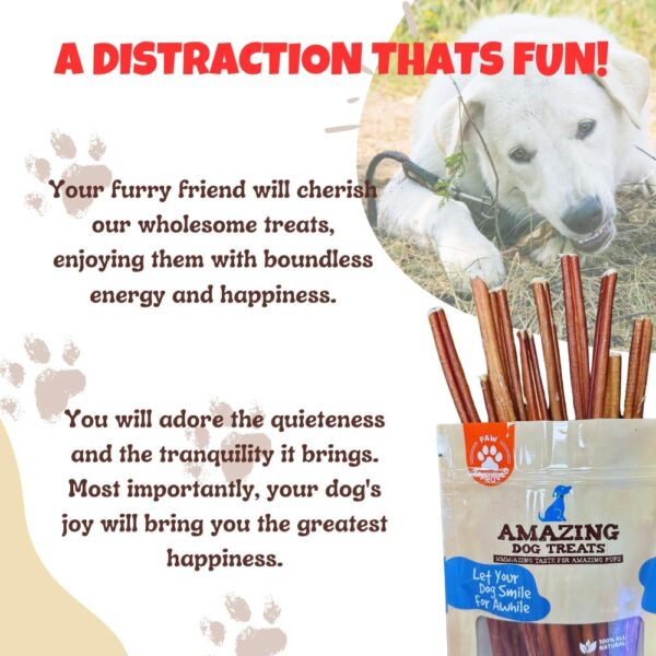 Amazing Dog Treats - Bully Sticks for Small Dogs (6 Inch Junior - 12 Count) - Premium Thin Bully Sticks for Dogs - Best Bully Stick Dog Chews - Bully Bones for Puppies and Small Breeds - Image 6