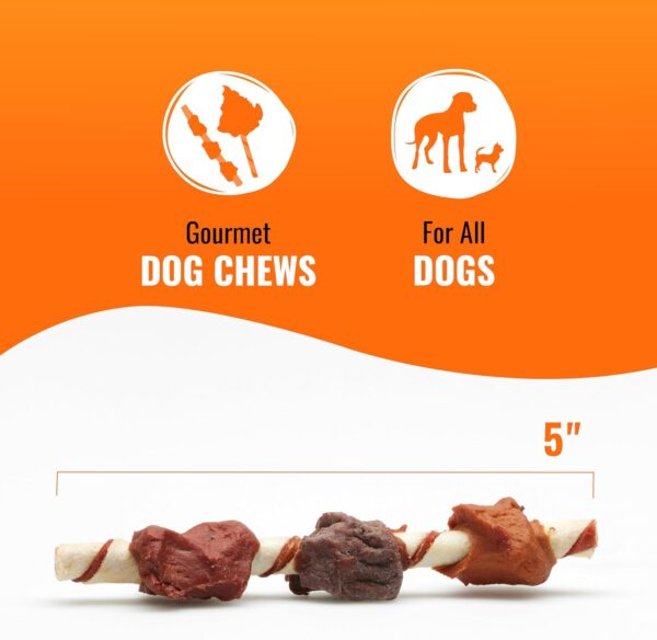 Good ‘n’ Fun Triple Flavor Kabobs Chews for All Dogs, 24 Ounces, Treat Your Dog to Chews Made from Beef Hide, Real Chicken, Pork Hide, Duck and Chicken Liver - Image 4