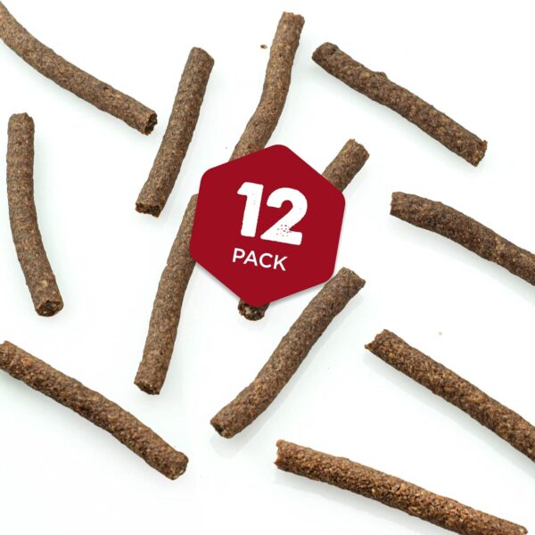Premium Real Beef Snap Sticks - 12 Count (Pack of 1) - 100% Natural, No Additives, USA Packed, Easy to Digest, Rawhide-Free, High Protein, Great for Puppy Training - Image 3