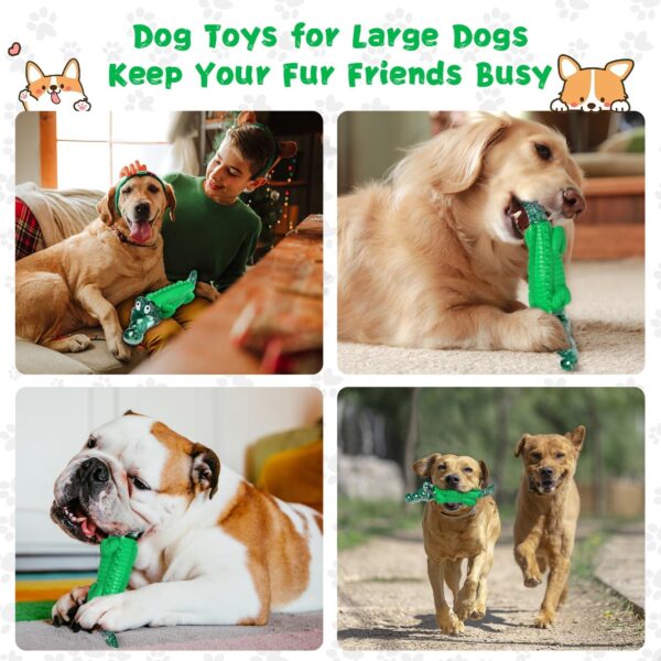 Dog Chew Toys for Aggressive Chewers - Indestructible Dog Toy to Reduce Pet Anxiety and Boredom for Small, Medium, Large Breed - Image 5