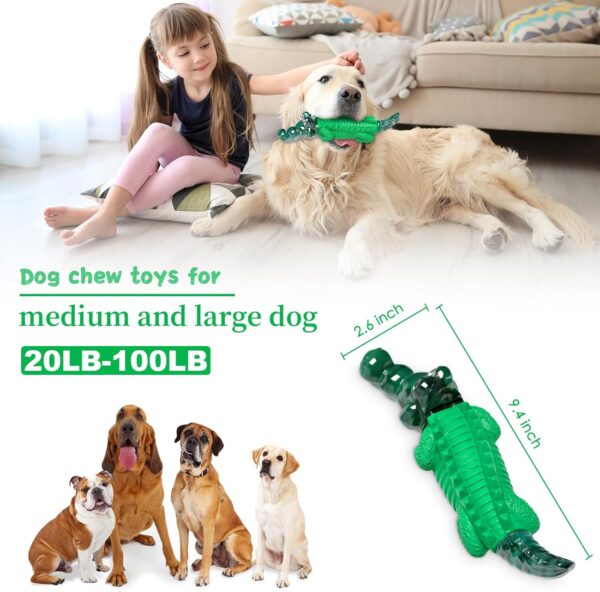 Dog Chew Toys for Aggressive Chewers - Indestructible Dog Toy to Reduce Pet Anxiety and Boredom for Small, Medium, Large Breed - Image 2