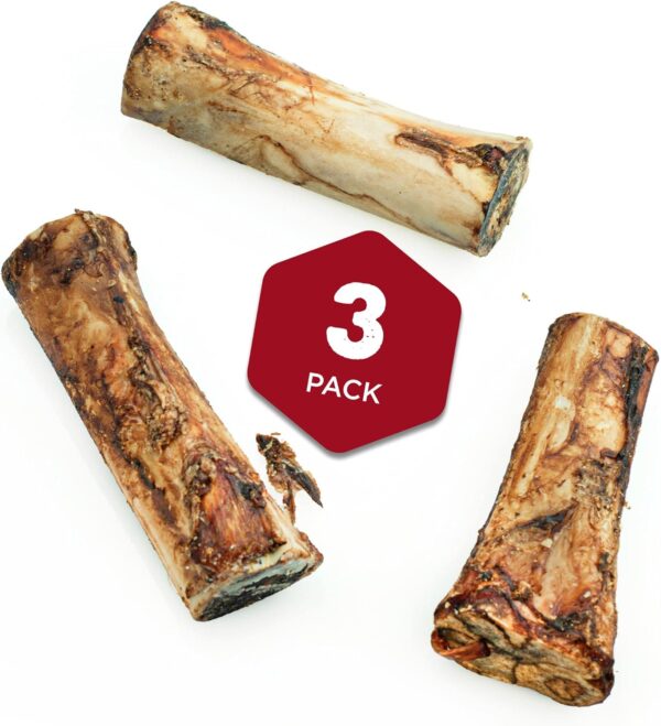 Best Bully Sticks Marrow Bones - 3 Count (Pack of 1) - USA Packed, Healthy Snack, Grass-Fed Beef, Long-Lasting, Great for Large Breeds - Image 2
