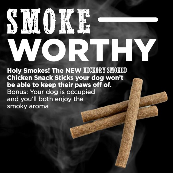 Premium Hickory Smoked Chicken Quick Sticks - 6 Inch, 16 Count (Pack of 1) - No Additives, 100% Natural, Collagen, All Breeds - Image 4