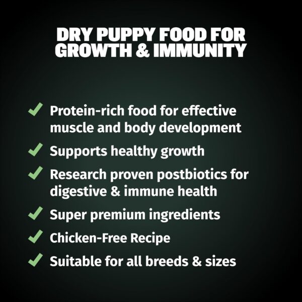 Bully Max Puppy Food 24/14 High Protein & Growth Formula - Dry Dog Food with Lamb and Rice for Small Dogs and Large Breed Puppies - Natural, Slow-Cooked, Sensitive Stomach Pet Food, 5-Pound Bag - Image 8