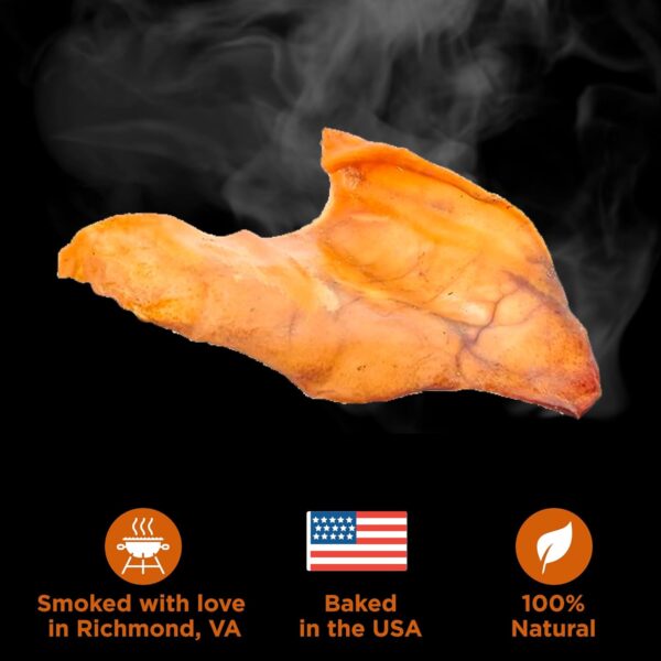Best Bully Sticks Hickory Smoked Whole Pig Ears - 12 Count (Pack of 1) - No Additives, 100% Pork, Great for Small or Large Breeds - Image 5