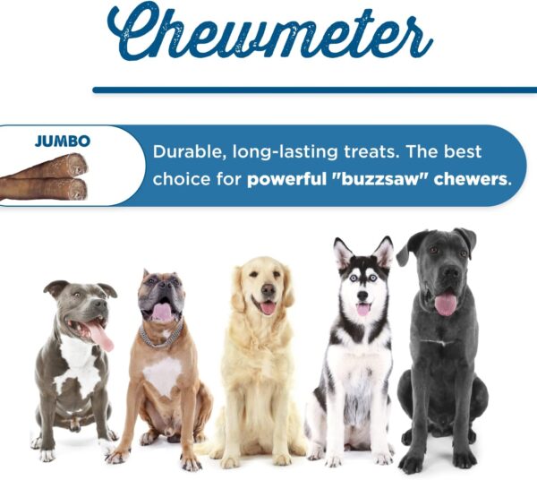 Best Bully Sticks 6 Inch Jumbo Bully Sticks for Dogs - 12 Count (Pack of 1) - Natural Grass-Fed Beef, Single Ingredient, Grain and Rawhide Free Chew, Large Breeds - Image 4