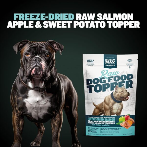 Bully Max Freeze-Dried Raw Dog Food Toppers for Puppies & Adult Dogs - 4 Variety Pack Puppy Treat or Dog Meal Enhancers with Fruits & Veggies - Rich in Vitamins & Minerals for Small & Large Breed Dogs - Image 6