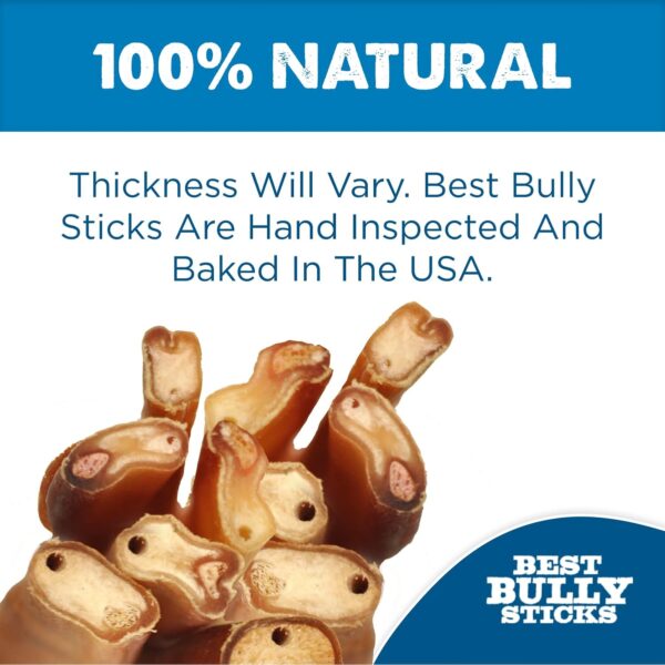 Best Bully Sticks 6 Inch Jumbo Bully Sticks for Dogs - 12 Count (Pack of 1) - Natural Grass-Fed Beef, Single Ingredient, Grain and Rawhide Free Chew, Large Breeds - Image 3