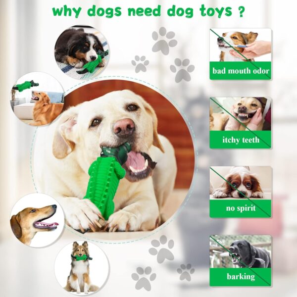 Dog Chew Toys for Aggressive Chewers - Indestructible Dog Toy to Reduce Pet Anxiety and Boredom for Small, Medium, Large Breed - Image 4