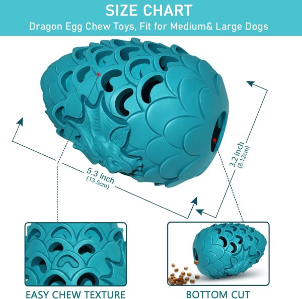 Dragon Egg Dog Chew Toys for Aggressive Chewers - Toughest Indestructible Dog Toys for Aggressive Heavy Chewers Lifetime Replacement, Tough Dogs Toys for Medium Large Bully Breed - Image 5