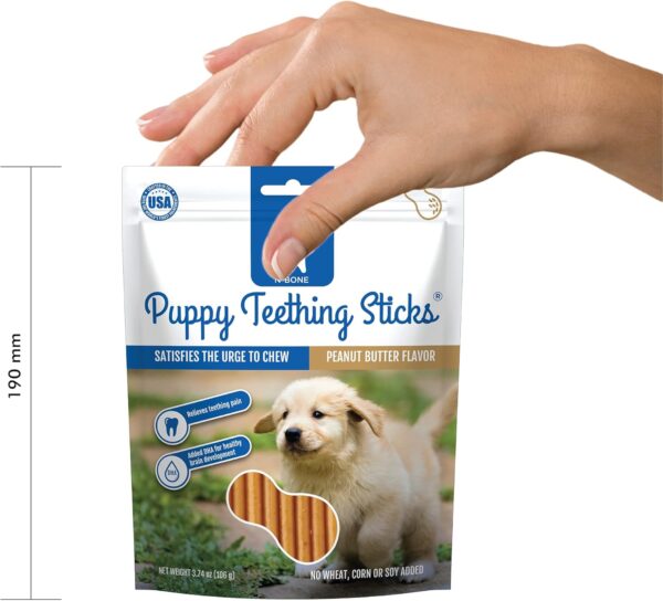 N-Bone Puppy Teething Sticks Peanut Butter Flavor, 3.74-oz Bag - Image 5