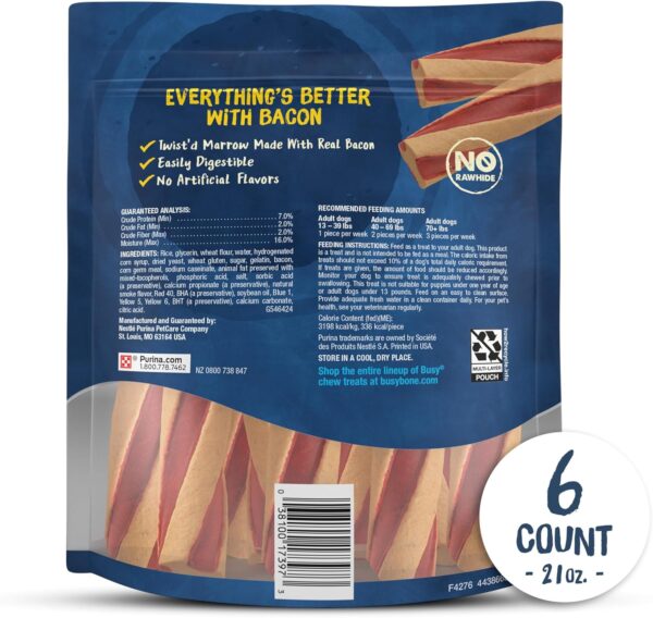 Purina Busy with Beggin’ Twist’d Adult Dog Chew Bone Treats - 6 ct. Pouch - Image 6