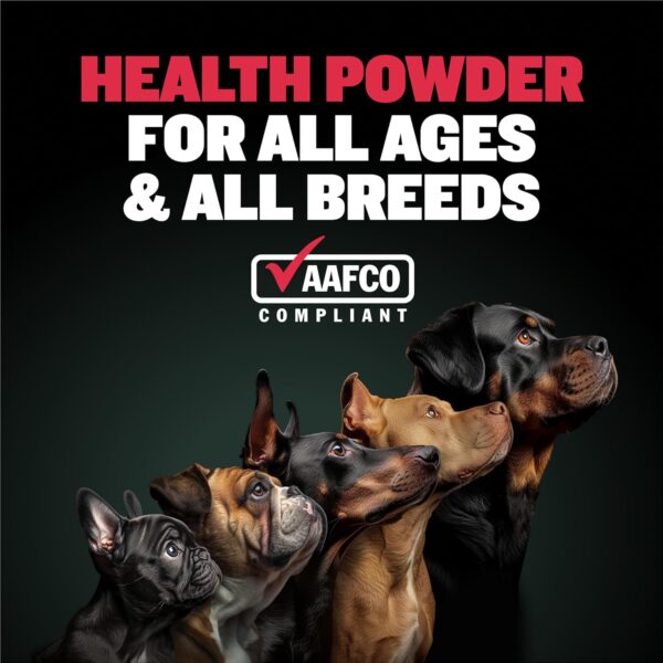 Bully Max 7-in-1 Dog Multivitamin Powder with Omega 3, 6, Glucosamine & Chondroitin for Immune System, Digestive & Joint Health - Food Topper, Vitamins & Supplements for Puppy & Adult Dogs, 13Oz Bag - Image 3