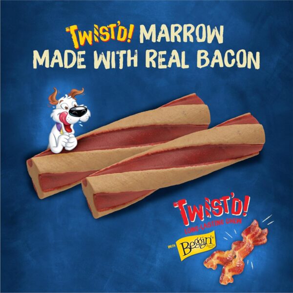 Purina Busy with Beggin’ Twist’d Adult Dog Chew Bone Treats - 6 ct. Pouch - Image 2