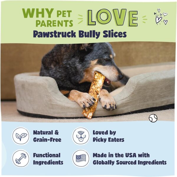Pawstruck Bully Slices Premium Rawhide Chew Sticks, Beef Flavor - Low Fat, High Protein Treat for Small, Medium, and Large Dogs - No Artificial Ingredients - 1 lb Bag - Packaging May Vary - Image 5