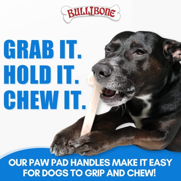 Bullibone Nylon Dog Chew Toy Nylon Bone - Improves Dental Hygiene, Easy to Grip Bottom, and Permeated with Flavor (Bacon, Large - 2 Pack) - Image 5