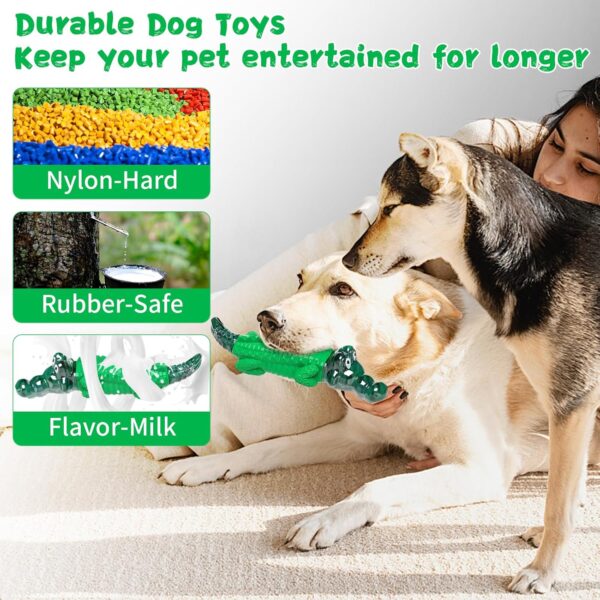 Dog Chew Toys for Aggressive Chewers - Indestructible Dog Toy to Reduce Pet Anxiety and Boredom for Small, Medium, Large Breed - Image 3