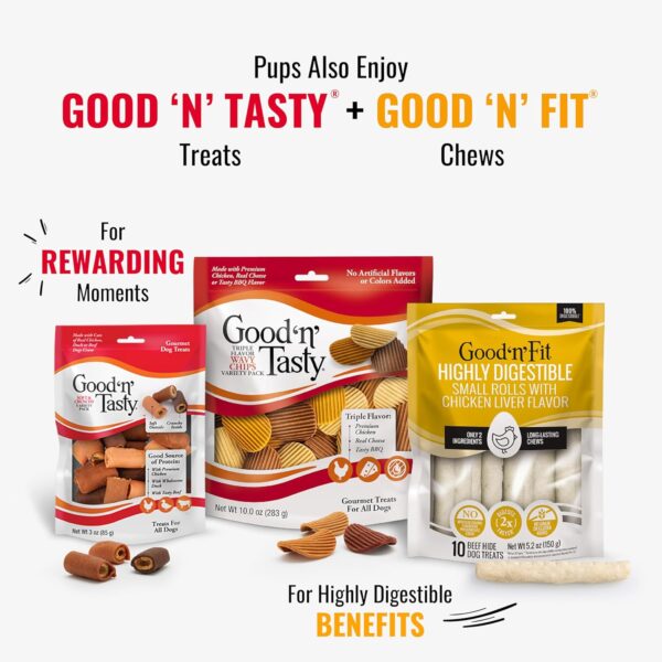 Good ‘n’ Fun Triple Flavor Kabobs Chews for All Dogs, 24 Ounces, Treat Your Dog to Chews Made from Beef Hide, Real Chicken, Pork Hide, Duck and Chicken Liver - Image 11