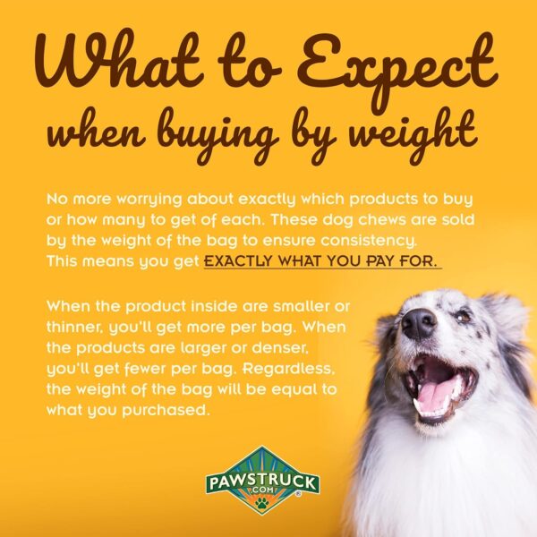 Pawstruck Bully Slices Premium Rawhide Chew Sticks, Beef Flavor - Low Fat, High Protein Treat for Small, Medium, and Large Dogs - No Artificial Ingredients - 1 lb Bag - Packaging May Vary - Image 7