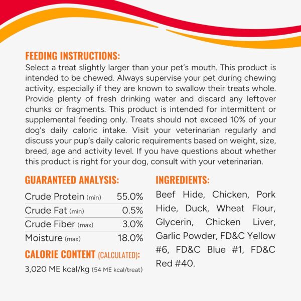 Good ‘n’ Fun Triple Flavor Kabobs Chews for All Dogs, 24 Ounces, Treat Your Dog to Chews Made from Beef Hide, Real Chicken, Pork Hide, Duck and Chicken Liver - Image 6