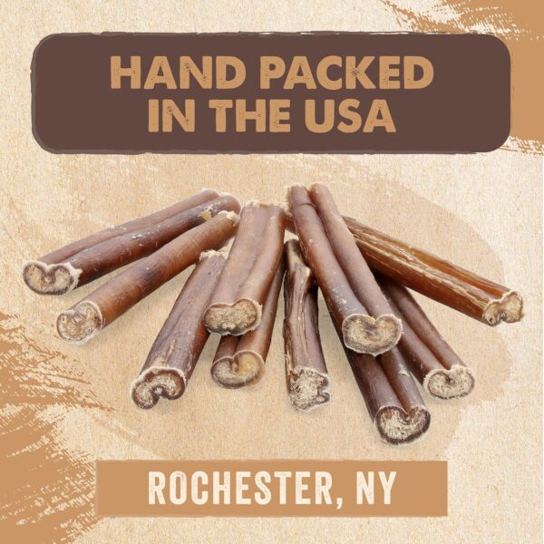 Mighty Paw Naturals 12" Bully Sticks for Dogs - Grass Fed Beef Chews. Dog Bully Sticks for Large Dogs, Medium and Small Breeds. Lower Odor Treats for Small Pets. Single Ingredient - Image 9