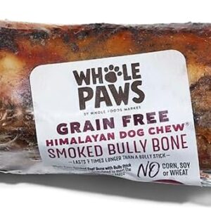 Whole Paws, Smoked Beef Bone with Bully Stick & Himalayan Cheese, Large (For Dogs 60 lbs & Under), 10 Ounce