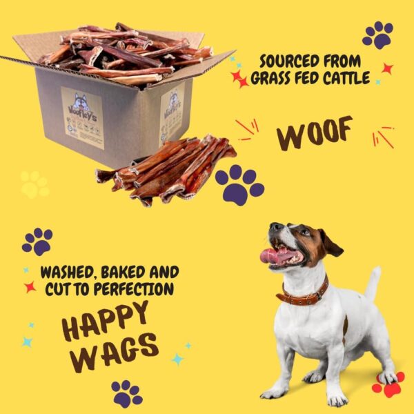 Woofley's - Esophagus Stick (50 Count)- Gullet Sticks for Dogs - Safe Jerky Dog Chews -Easily Digestible Dog Jerky Bully Sticks - Image 4