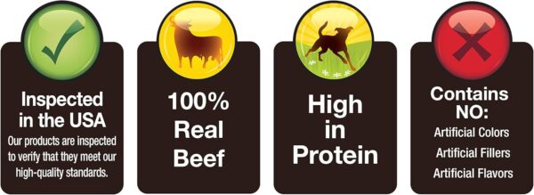 Cadet 100% Beef Strips Dog Chew Sticks, Long-Lasting Single-Ingredient Natural Treats, High-Protein, Perfect for Small & Large Breeds, 12 oz - Image 6