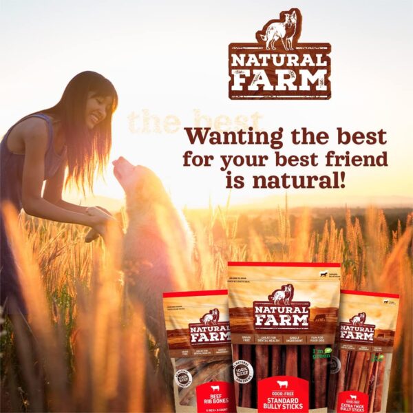 Natural Farm Cow Hooves (6 Pack), Odor-Free, All Natural Sourced from Farm-Raised Beef Hoof Dog Treats, Great Alternative to Bully Sticks or Rawhide, Dental Chew for Small, Medium, Large Breeds - Image 6