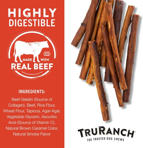 Collagen Sticks - 5" Collagen Sticks for Dogs - Long Lasting Healthy Joint Support Dog Treat - Rawhide Alternative - Skin & Coat Health - Made with Real Beef, 1 Bag, 15 Count - Image 4