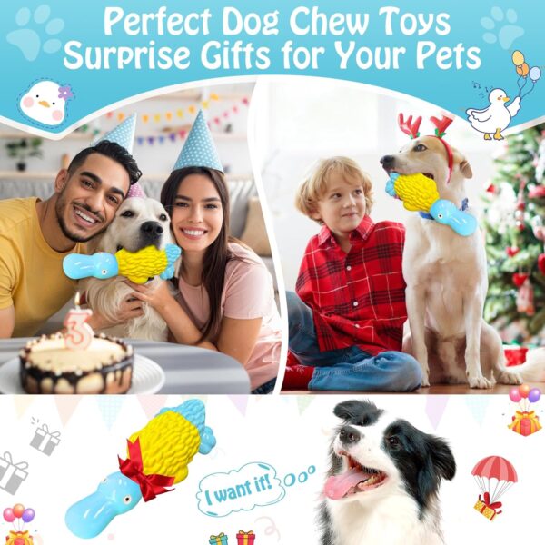 Dog Chew Toys for Aggressive Chewers: Indestructible Dog Toys- Large Squeaky Tough Dog Toys for All Breed Sizes to Keep Them Busy (Blue) - Image 7