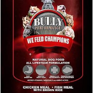 BULLY PERFORMANCE BP16932 All Life Stage Dog Feed Bag44; 40 lbs