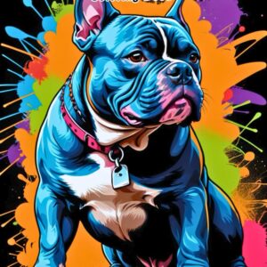 Cute American Bully Coloring Book: Adorable Muscular Pup Designs for All Ages! (DOG BREEDS COLORING BOOKS)