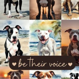 Animal Rights Activist Diary, I Love Pitbulls Journal, Don't Bully My Breed/Be Their Voice Notebook for Animal and Dog Lovers of All Ages, Dog Vet Record Ledger: 120 lined pages; 6"x9", Eco-Friendly