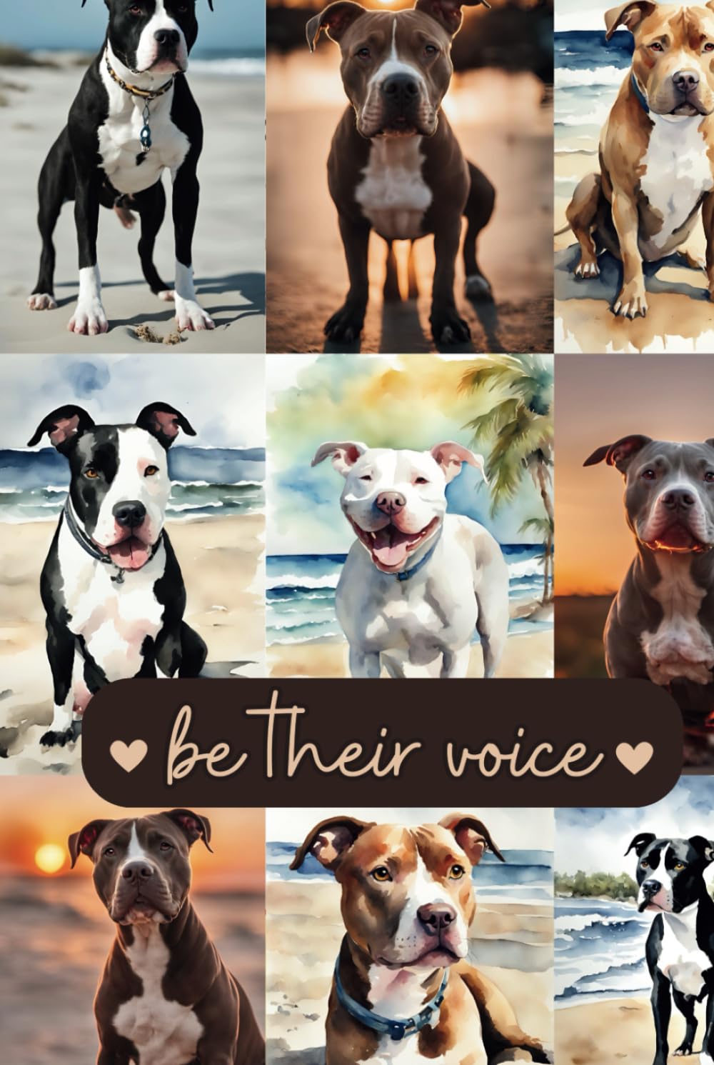 Animal Rights Activist Diary, I Love Pitbulls Journal, Don't Bully My Breed/Be Their Voice Notebook for Animal and Dog Lovers of All Ages, Dog Vet Record Ledger: 120 lined pages; 6"x9", Eco-Friendly