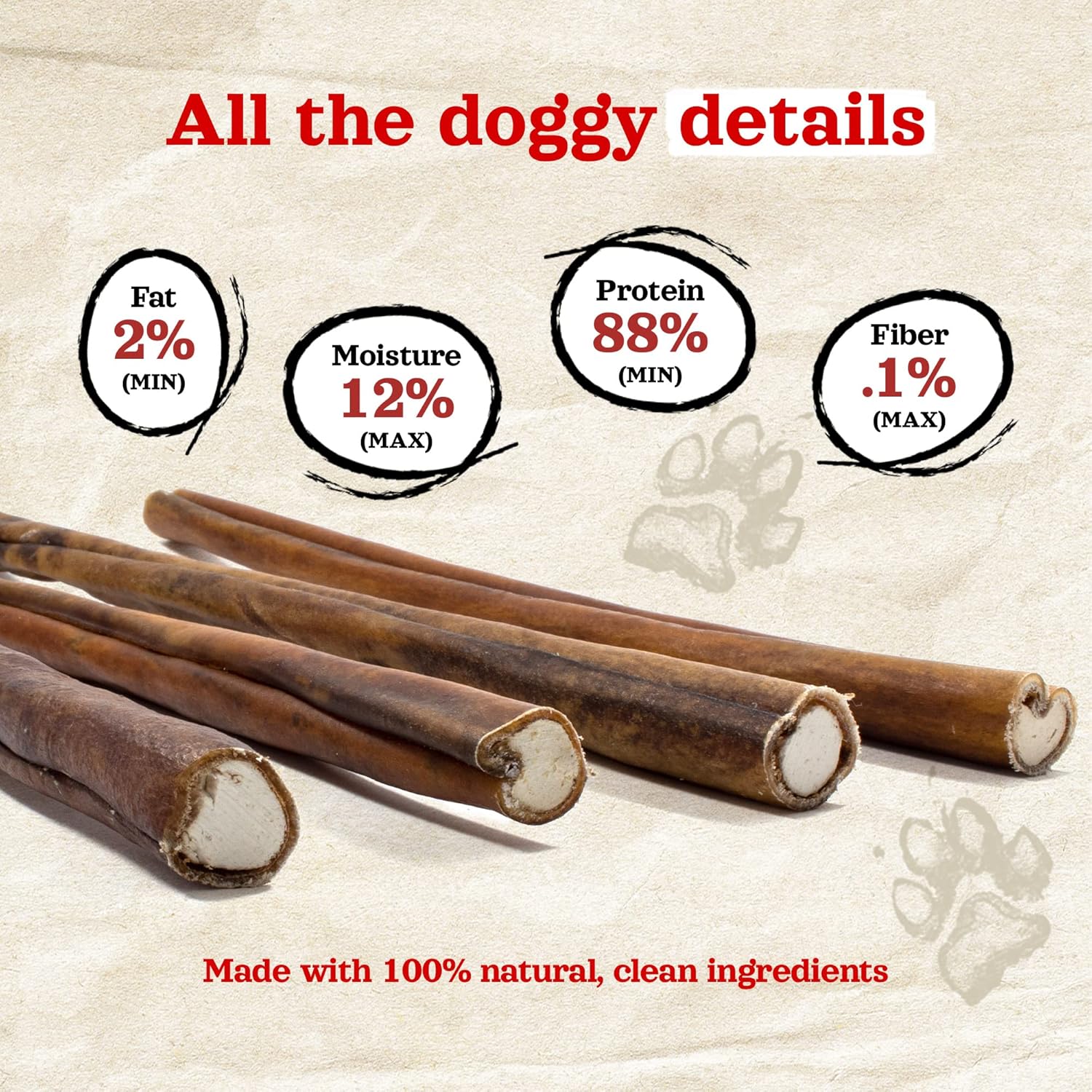 Natural Farm Bully Sticks Stuffed Collagen Sticks for Dogs (12 Inch, 12-Pack), Rawhide-Free Collagen Sticks, Natural Dog Chews, Long Lasting, Small, Medium and Large Dogs, Great Rawhide Alternative - Image 7