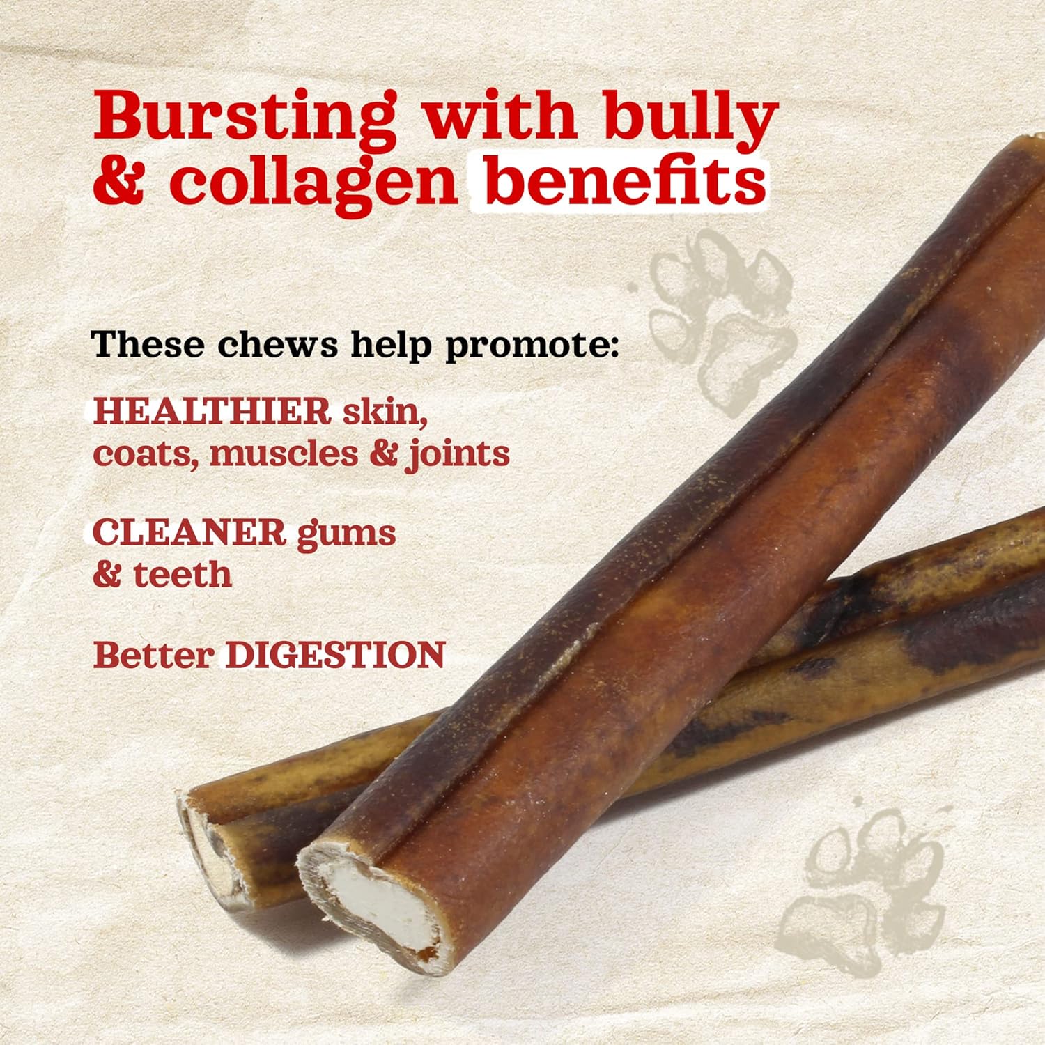 Natural Farm Bully Sticks Stuffed Collagen Sticks for Dogs (12 Inch, 12-Pack), Rawhide-Free Collagen Sticks, Natural Dog Chews, Long Lasting, Small, Medium and Large Dogs, Great Rawhide Alternative - Image 5