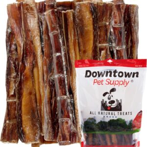 Downtown Pet Supply USA-Made Bully Sticks for Large Dogs (6", 10-Pack Regular) - Rawhide Free Dog Chews Long Lasting and Non-Splintering - Low Odor Bully Sticks for Medium Dogs