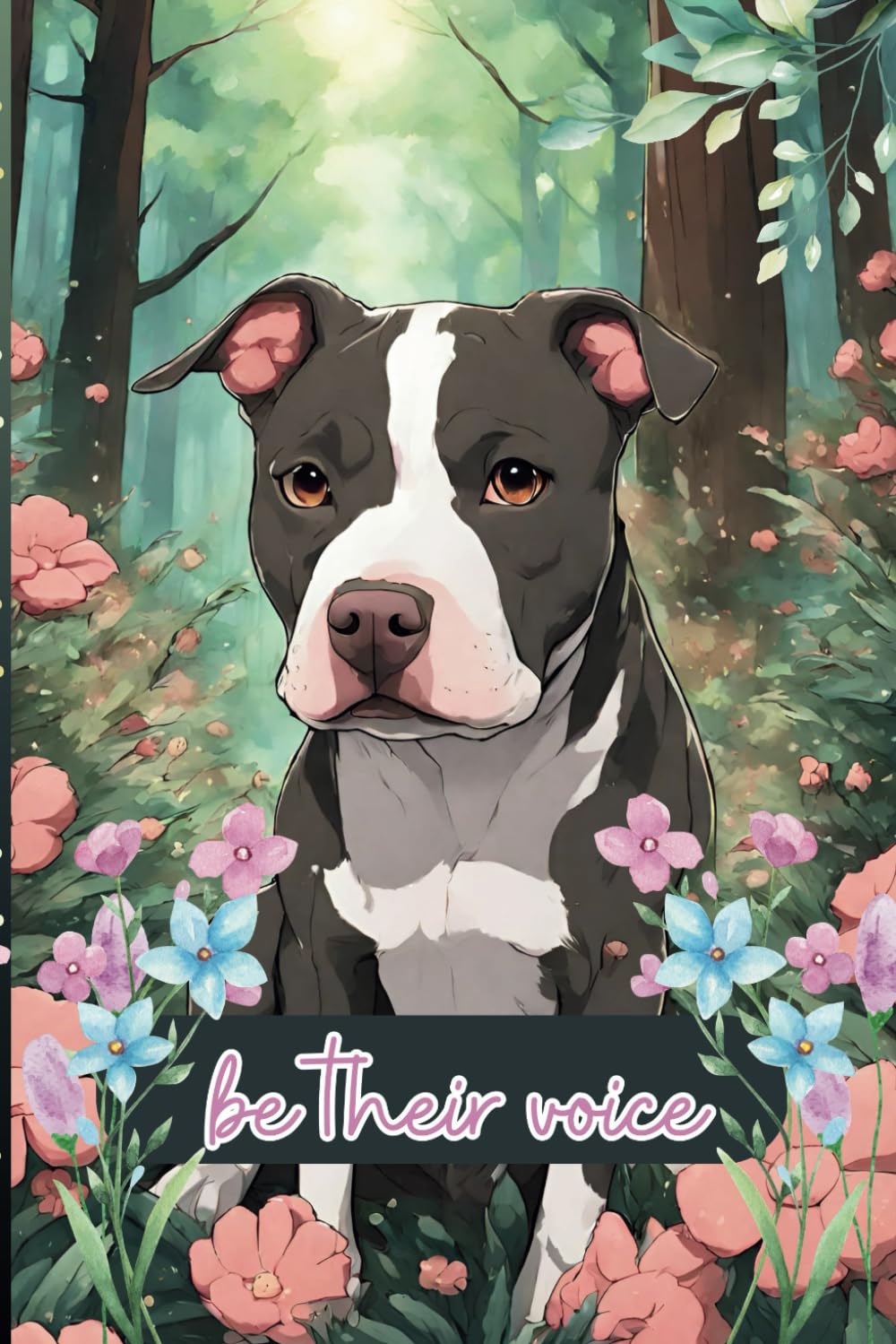 Be Their Voice, Don't Bully My Breed, I love Pitbulls Watercolor Awareness Notebook, Journal, Diary for Dog and Puppy Lovers: 120 lined pages, 6"x9"