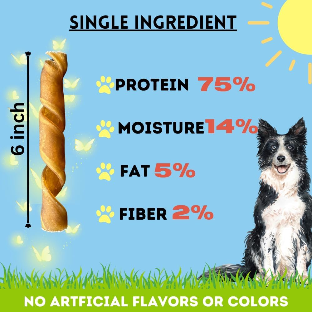 BULLYSTICKS & MORE 6 Inch Beef Collagen Springs for Dogs (10 Count) - No Hide Bones - Bully Springs Dog Chews - Image 6