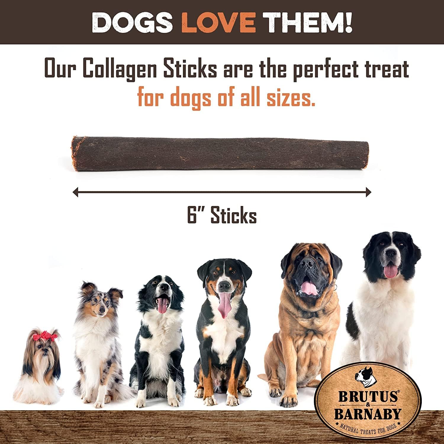 Beef Collagen Sticks For Dogs - Great Long Lasting Beef Collagen Dog Chews - Odor-Free, Natural Treat That Supports Joint Health With Natural Glucosamine & Chondroitin, For All Dog Breeds - Image 5