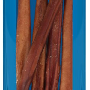 Best Bully Sticks Thick 12 Inch Bully Sticks for Dogs - 5 Count (Pack of 1) - Natural Grass-Fed Beef, Single Ingredient, Grain and Rawhide Free - Large Breeds